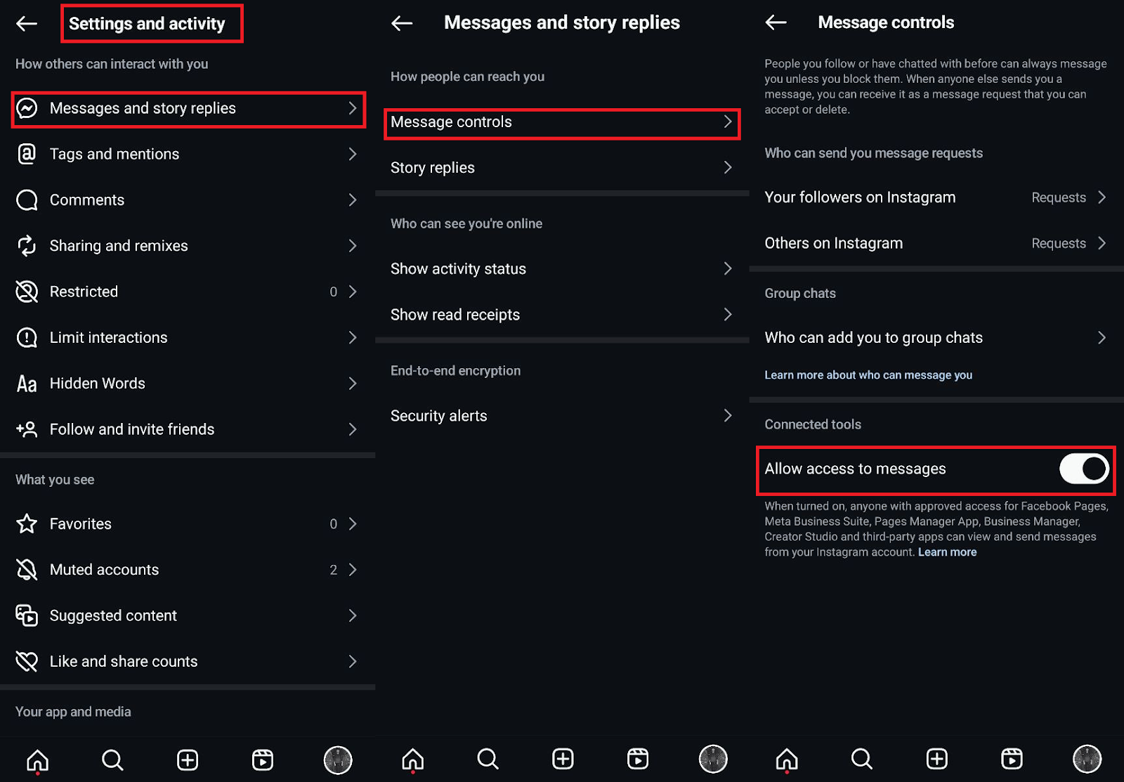 allowing access to Instagram posts