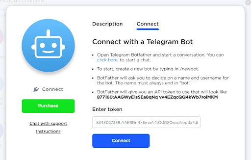 Telegram-Bot in Umnico verbinden