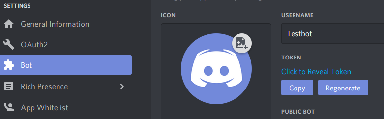 Configurando el bot de Discord