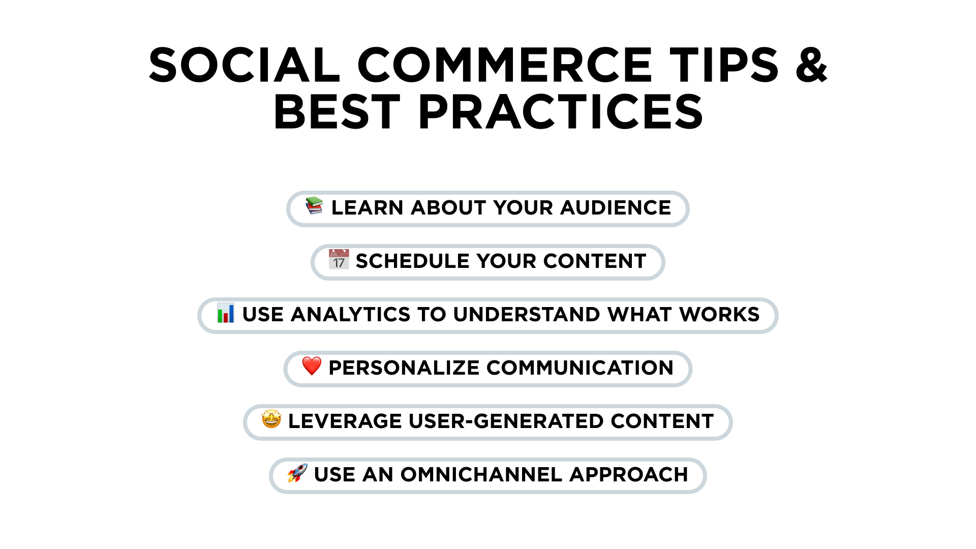 Social commerce tips and best practices
