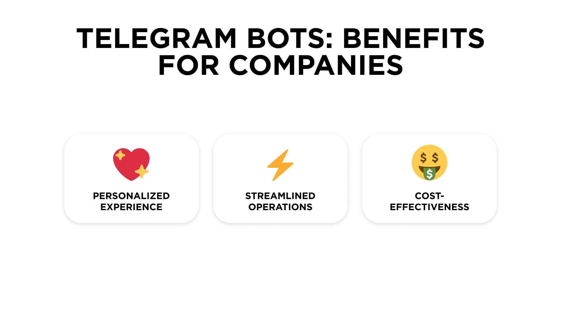 Benefits of bots for Telegram