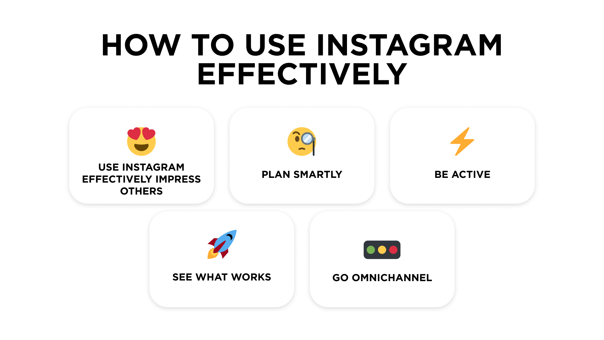 How to use Instagram effectively