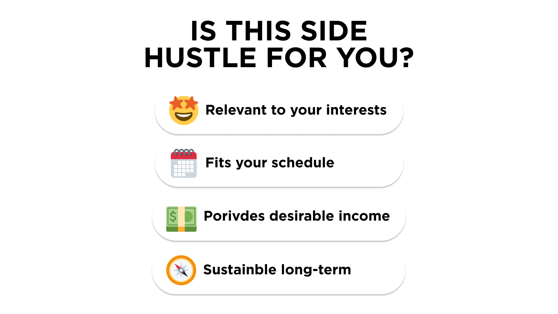 How to choose the right side hustle
