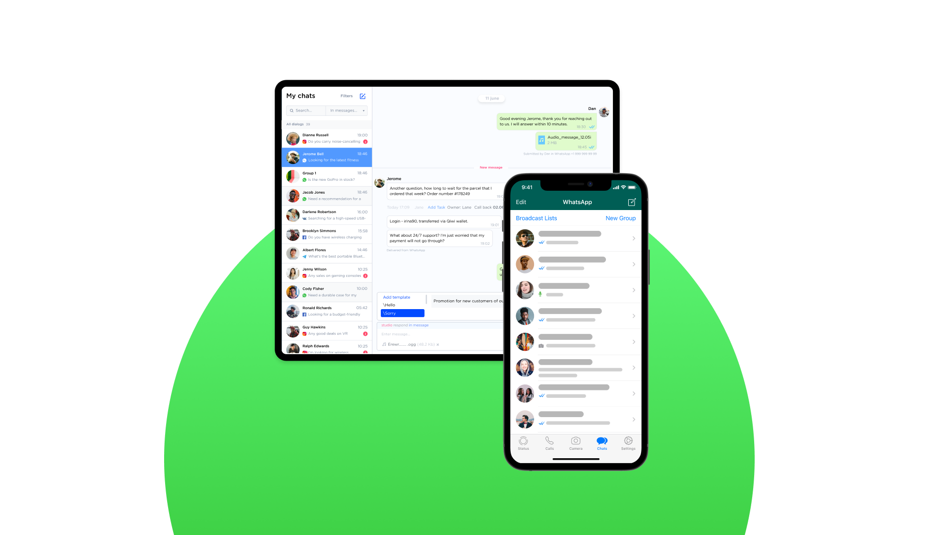 WhatsApp CRM integrations allow you to manage conversations and database in one interface