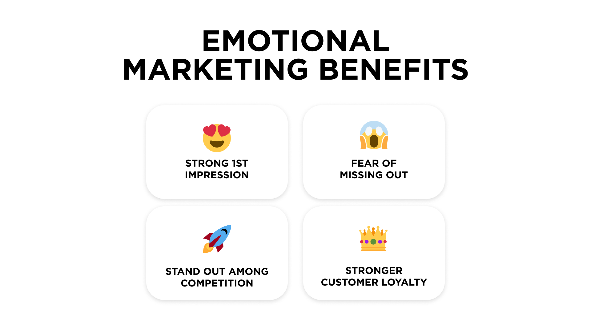 Emotional marketing benefits