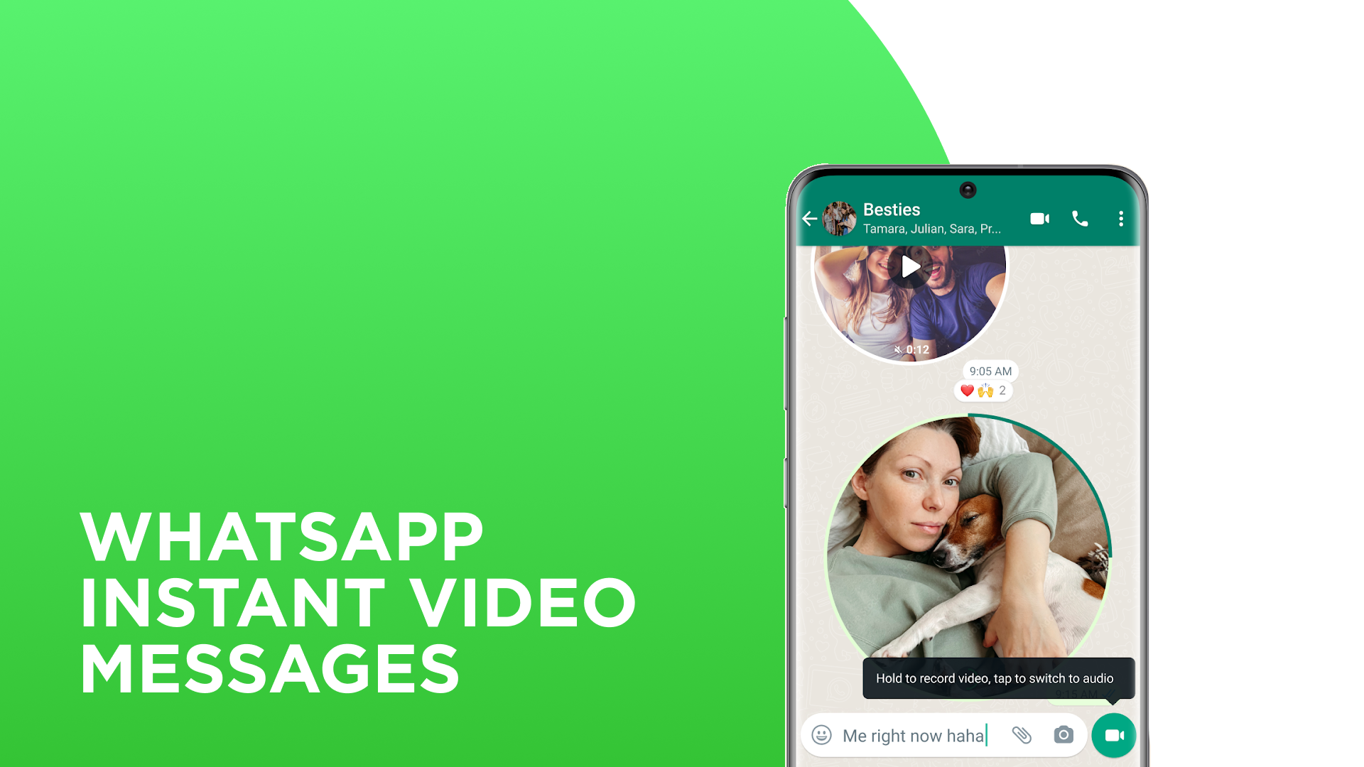 Instant Video Messages on WhatsApp