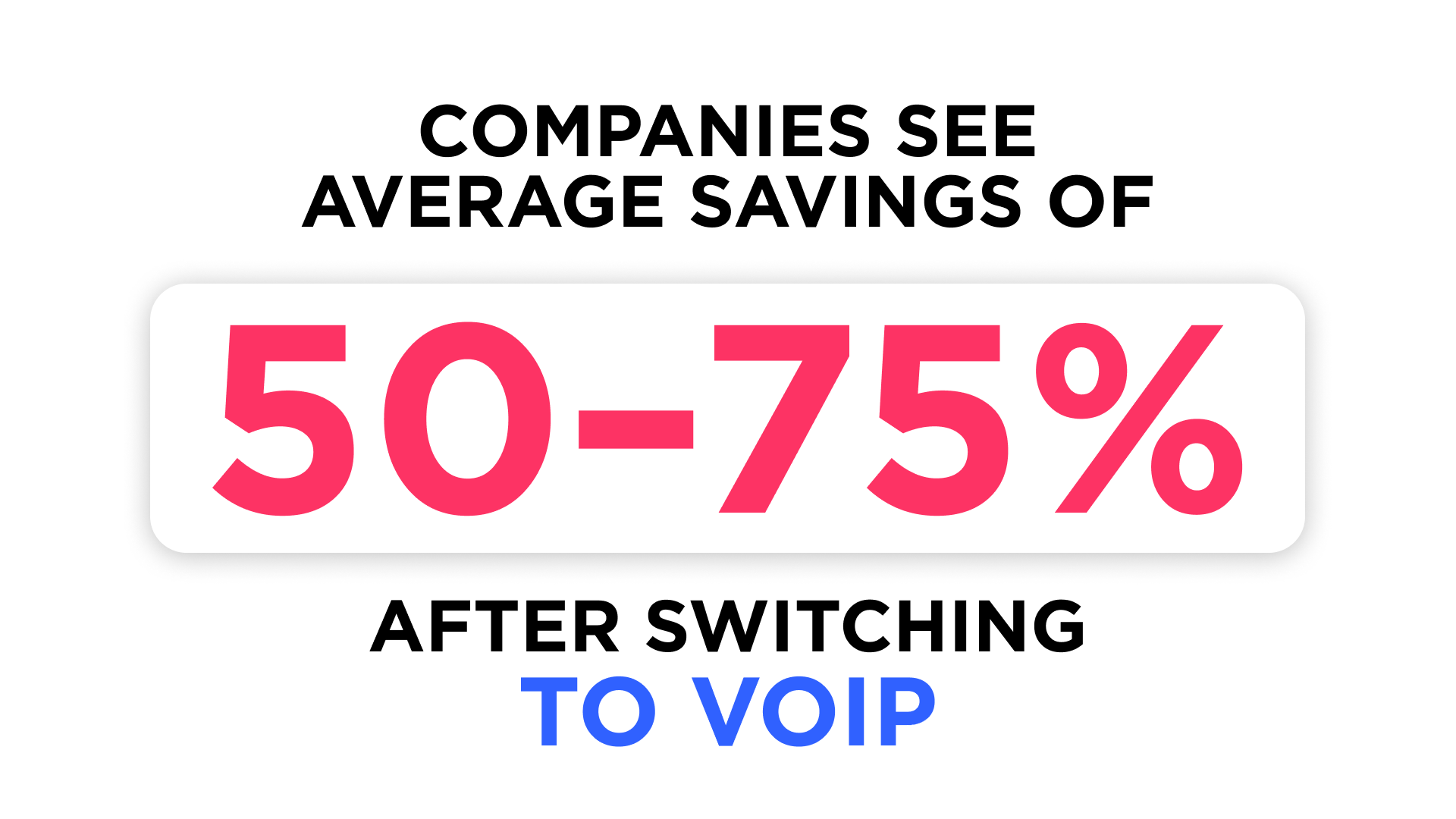 VoIP cost savings