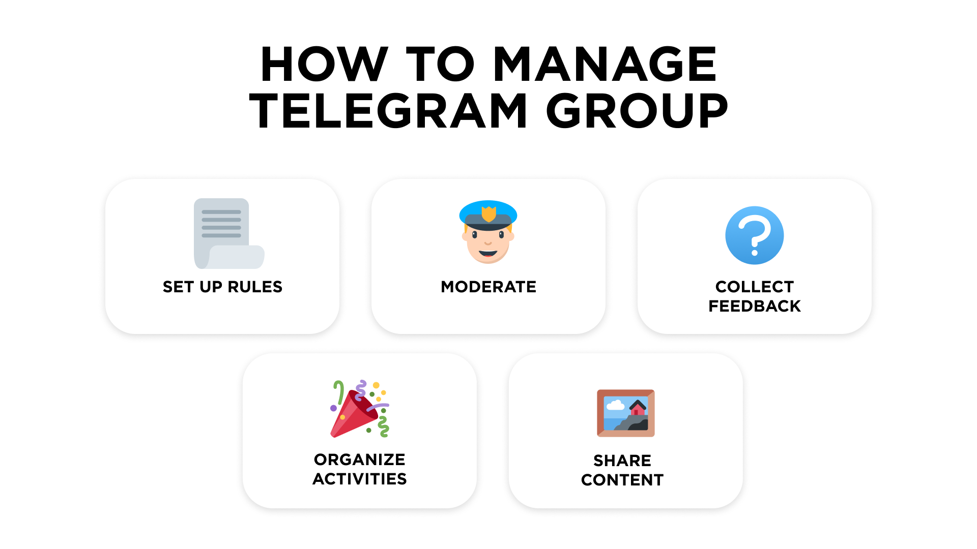 How to manage Telegram Groups