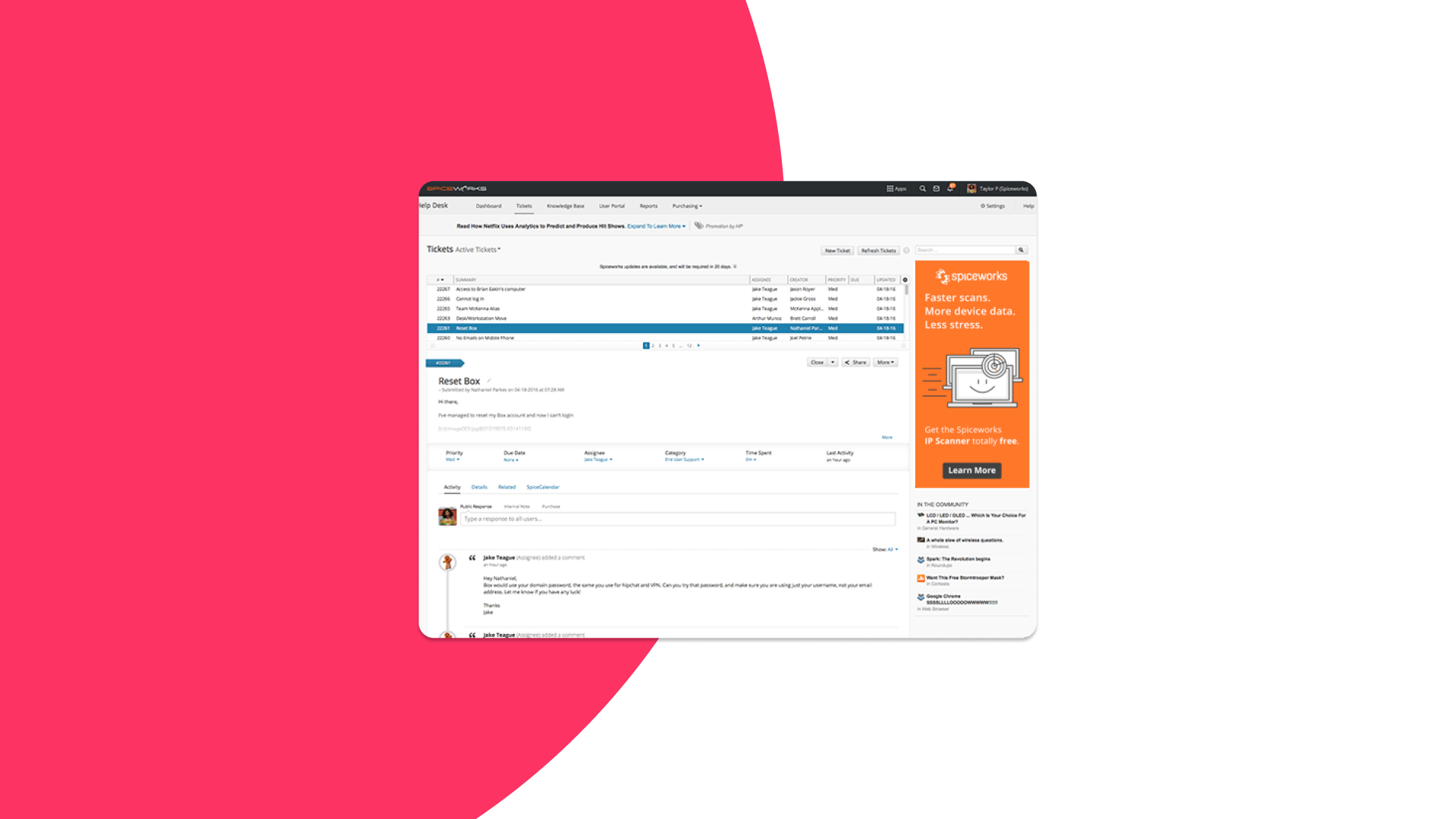 Spiceworks Cloud Helpdesk