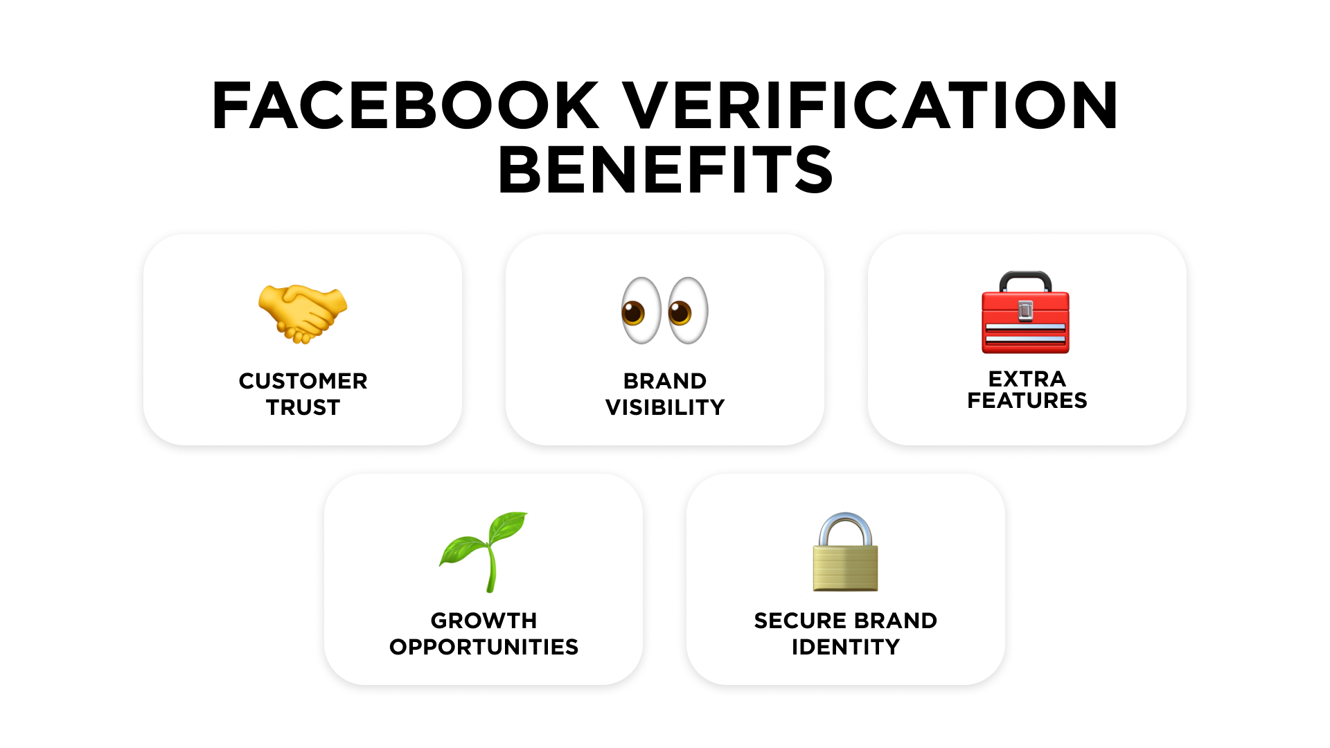 Facebook Verification Benefits