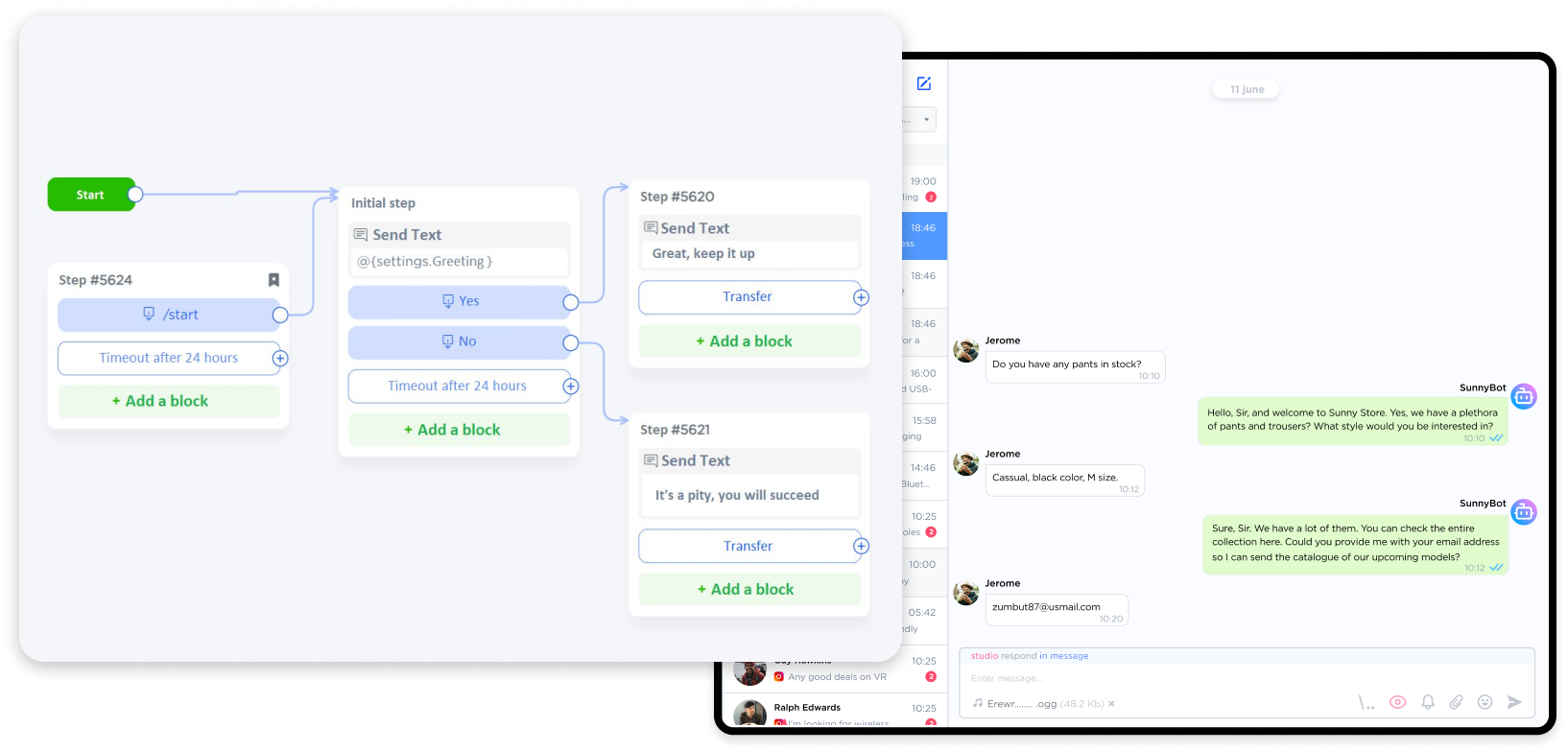 Umnico Chatbot Builder